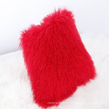 2018 Wholesale Latest Fahion Tibet Lamb Fur Wool Cushion